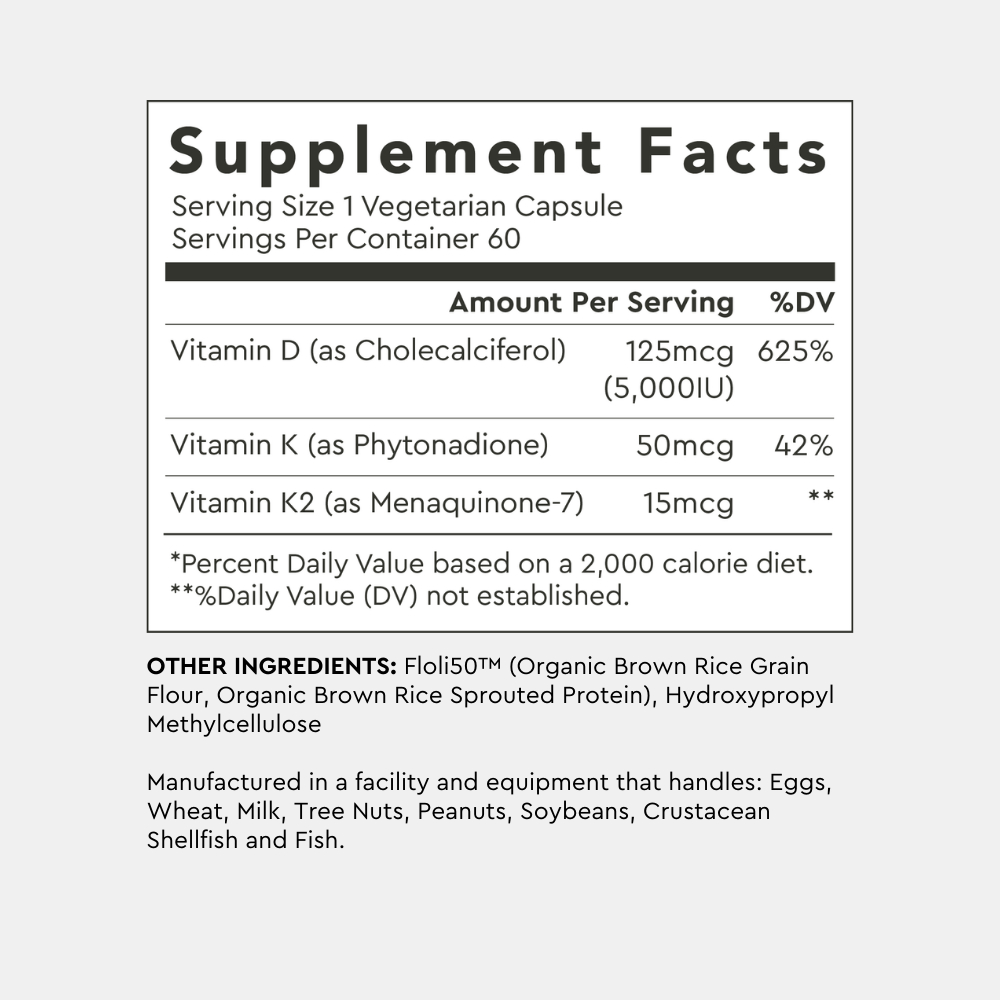 Vitamin D3 + K2