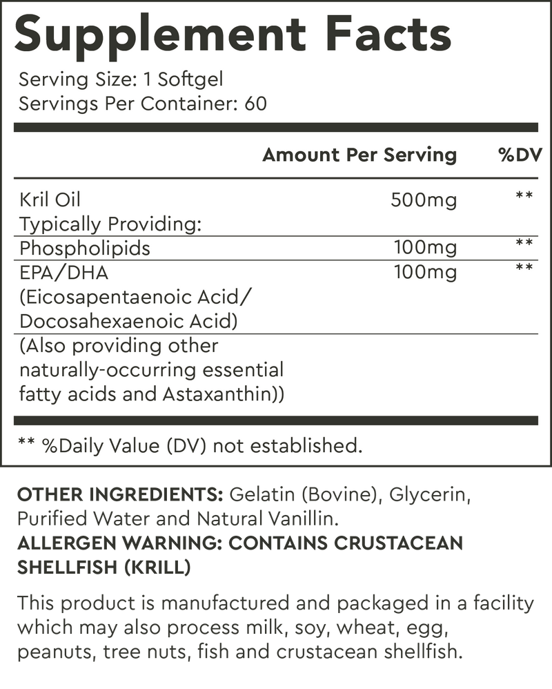 Supplement Facts for Default Title